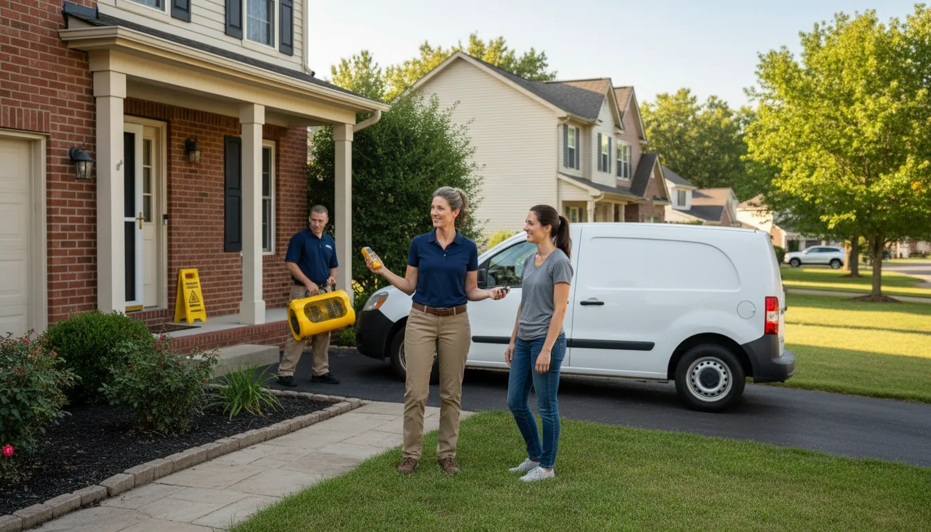 Residential water damage restoration in La Mesa, CA